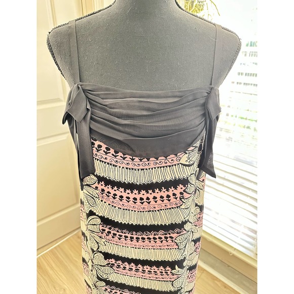 Milly of New York Silk Halter Sheath Dress Sz. 6 - Picture 5 of 10